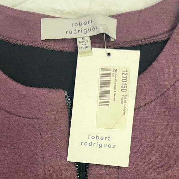 Robert Rodriguez Women’s Folded Double Face Dress, Size 6 Zippered Belted Short - Picture 6 of 12